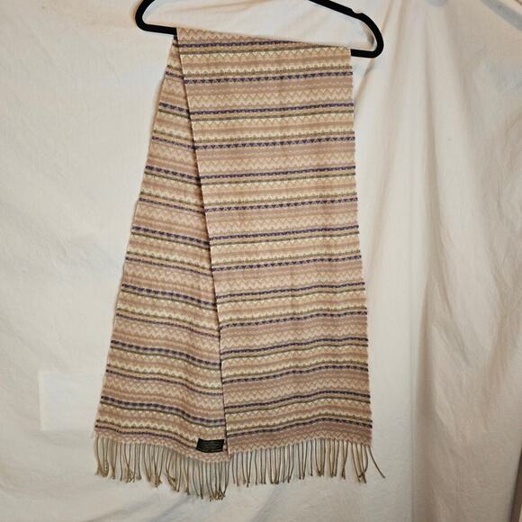 Cashmere 100% Hand Tailored German made. Ivory Beige Dark Gray. Unisex. Soft Lux - Picture 6 of 9